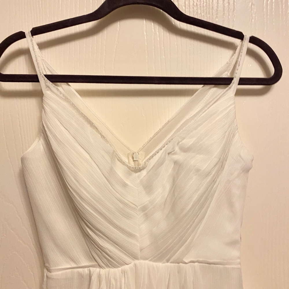 Spaghetti V-neck Sleeveless Empire Dress